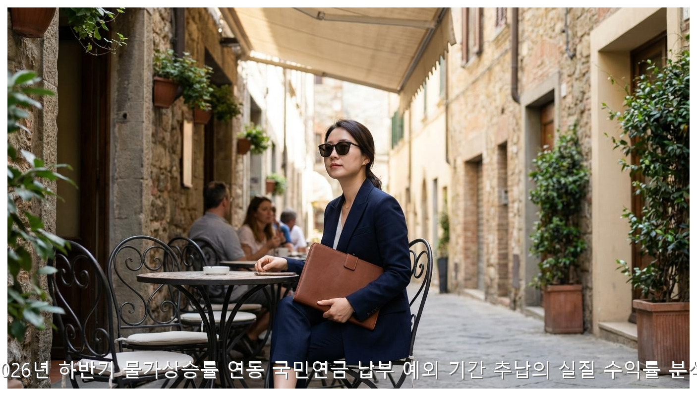 2026년 하반기 물가상승률 연동 국민연금 납부 예외 기간 추납의 실질 수익률 분석 핵심 안내 및 분석 인포그래픽 (4)