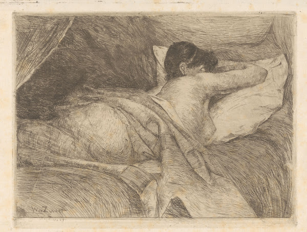 Slapende vrouw 1884 1885