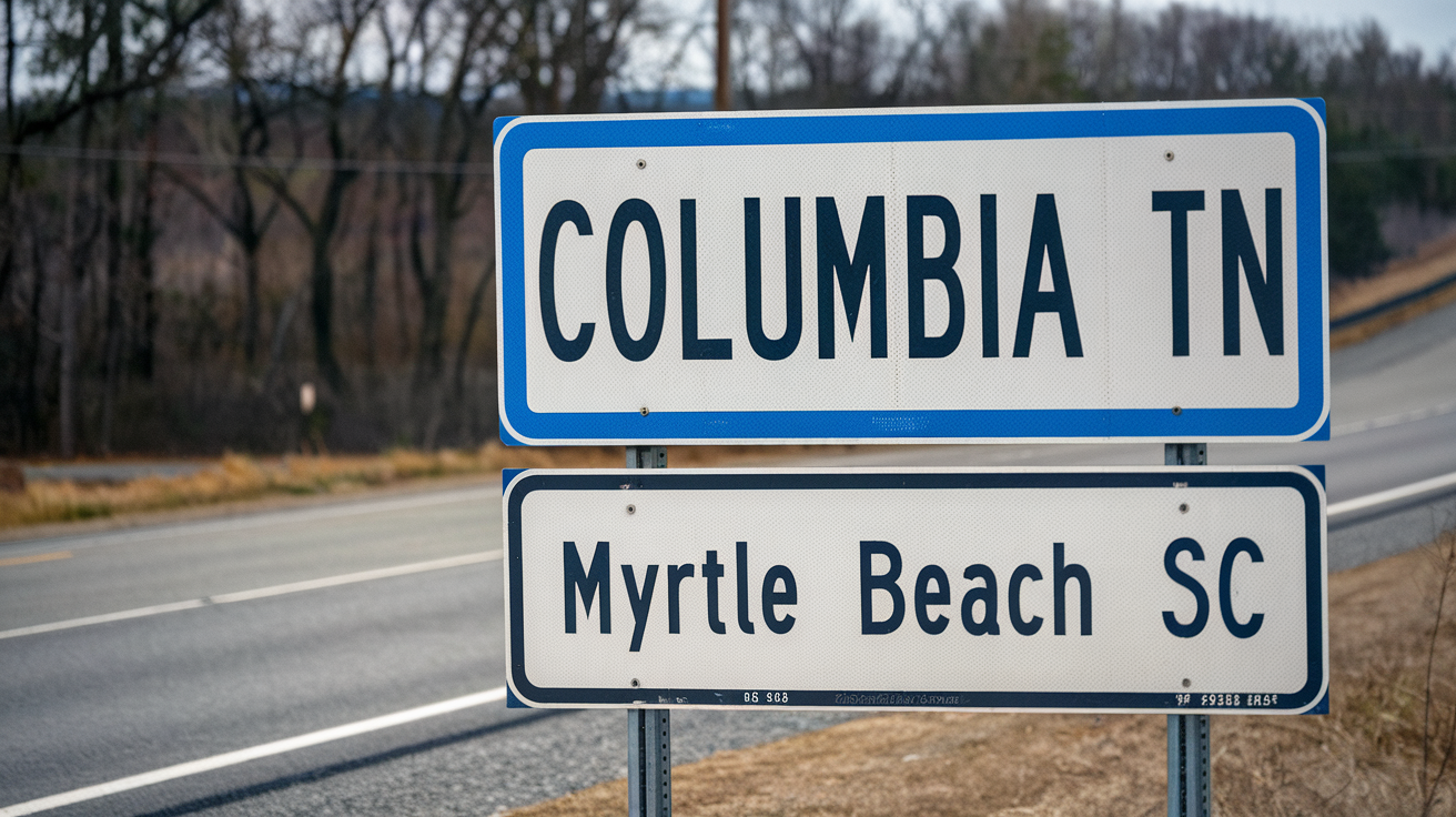 Distance and Travel Tips: Myrtle Beach from Columbia, TN
