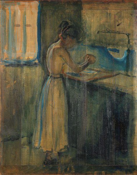 Young Woman Washing herself 1896
