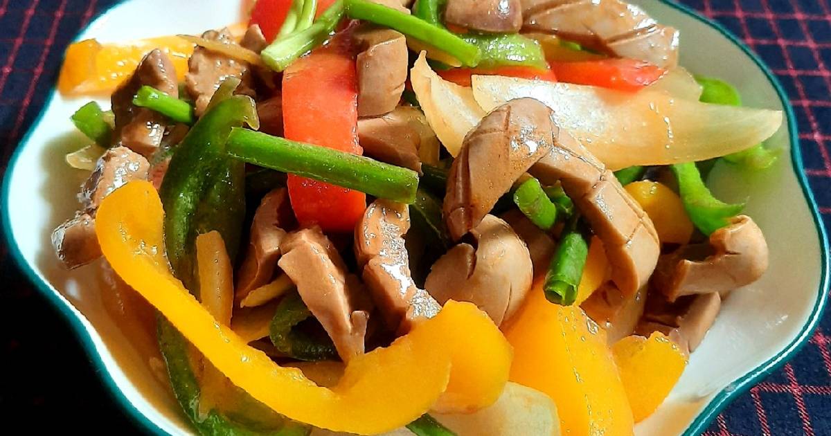Cật heo xào ớt chuông
