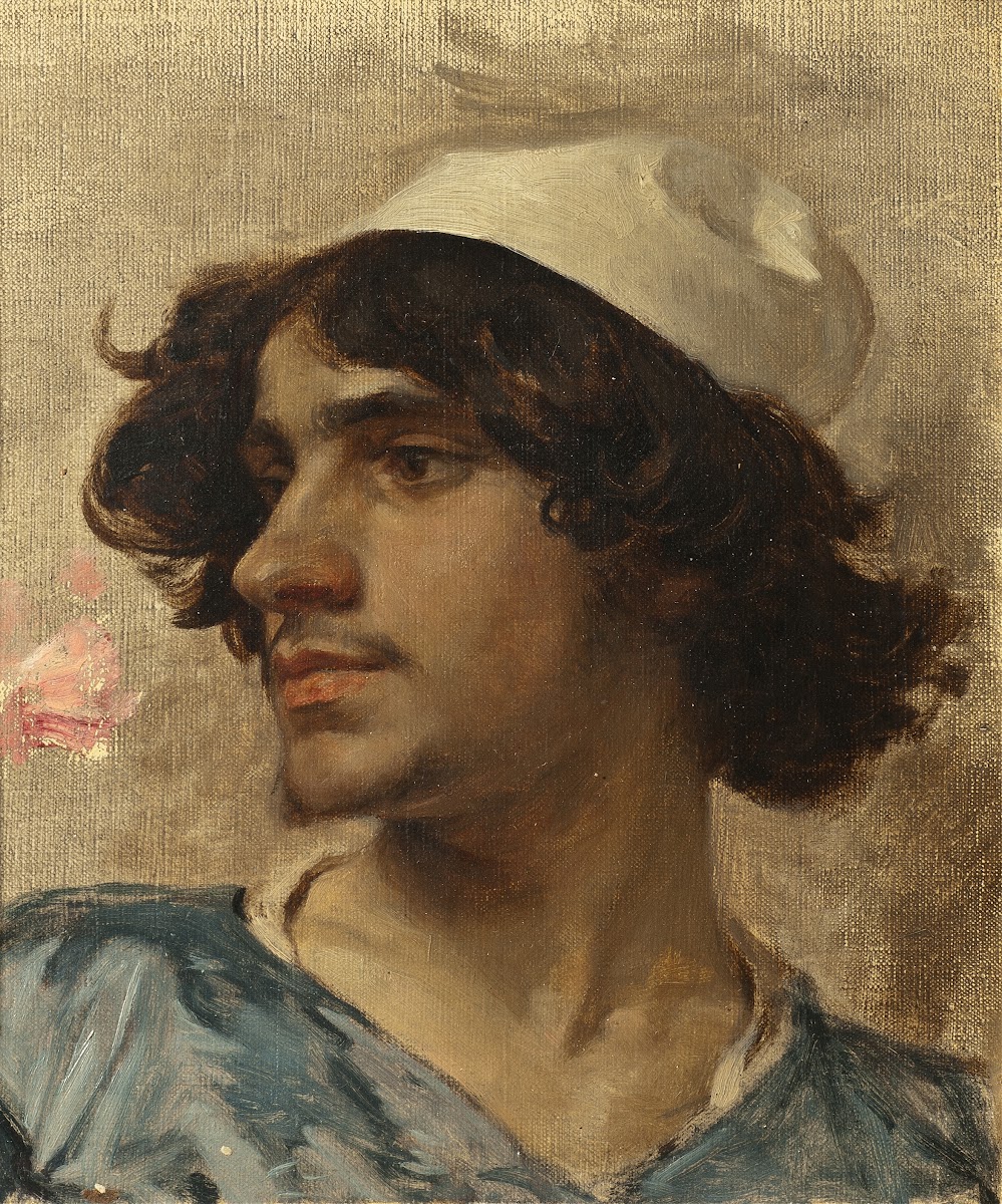 Head of Young man