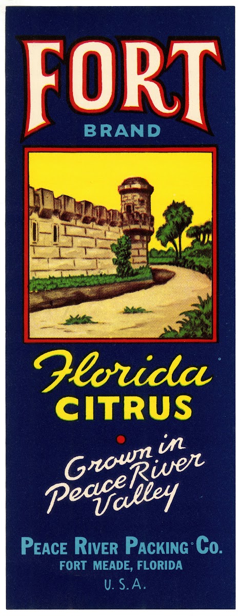 Fort Brand Citrus Label 1930 1950
