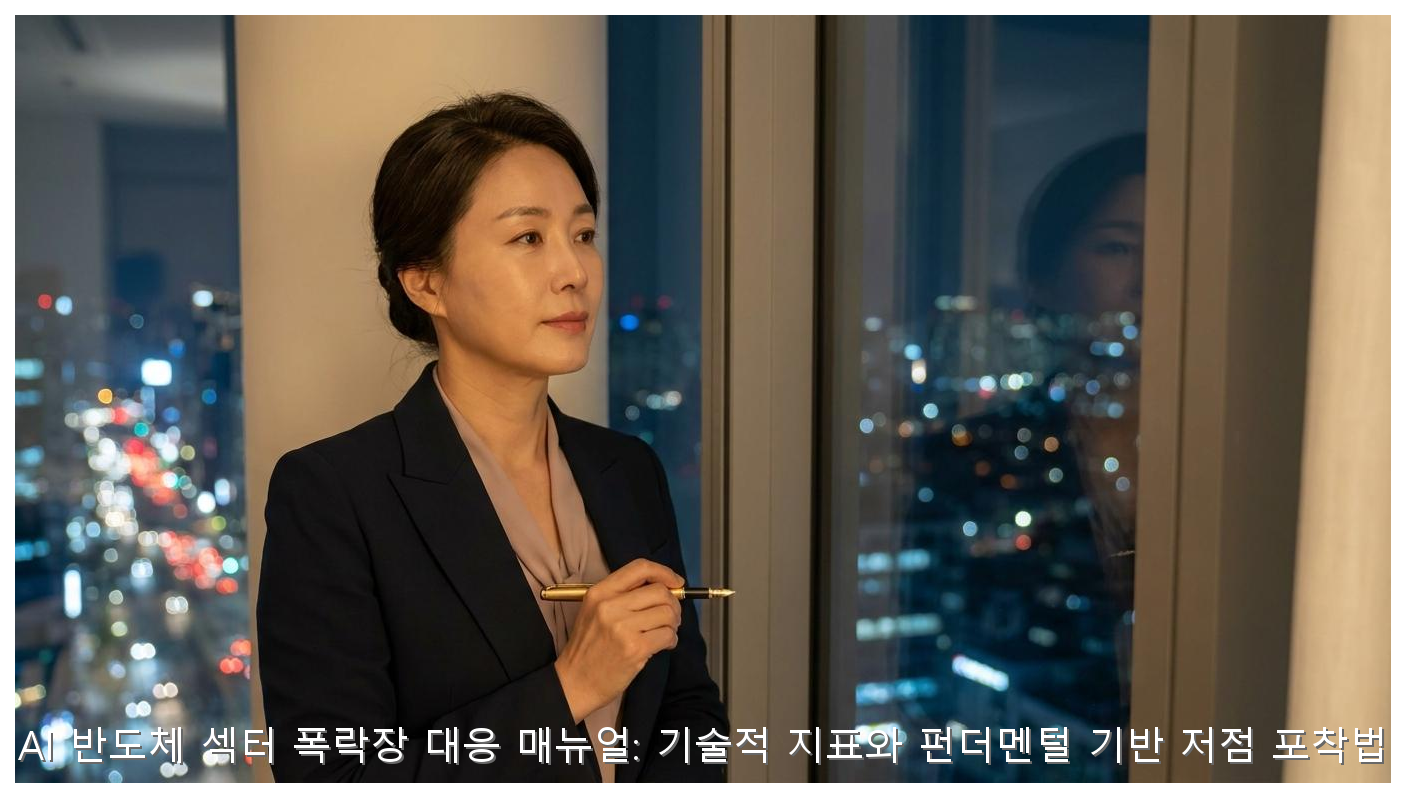 AI 반도체 섹터 폭락장 대응 매뉴얼: 기술적 지표와 펀더멘털 기반 저점 포착법 핵심 안내 및 분석 인포그래픽 (6)