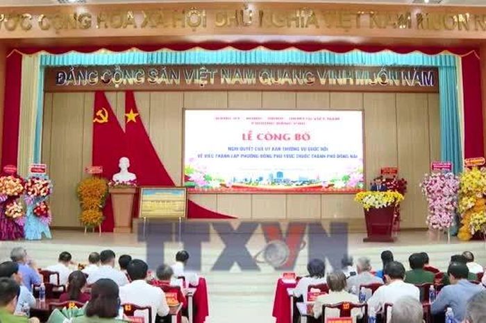 Lễ công bố quyết định thành lập 10 phường thuộc thành phố Đồng Nai - Báo VietnamPlus