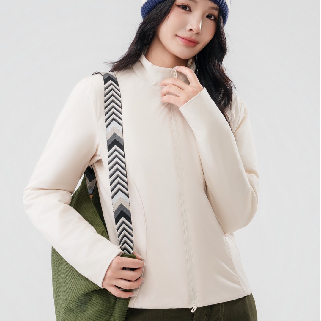 Light Unisex Quilted Jacket with Wool Filling