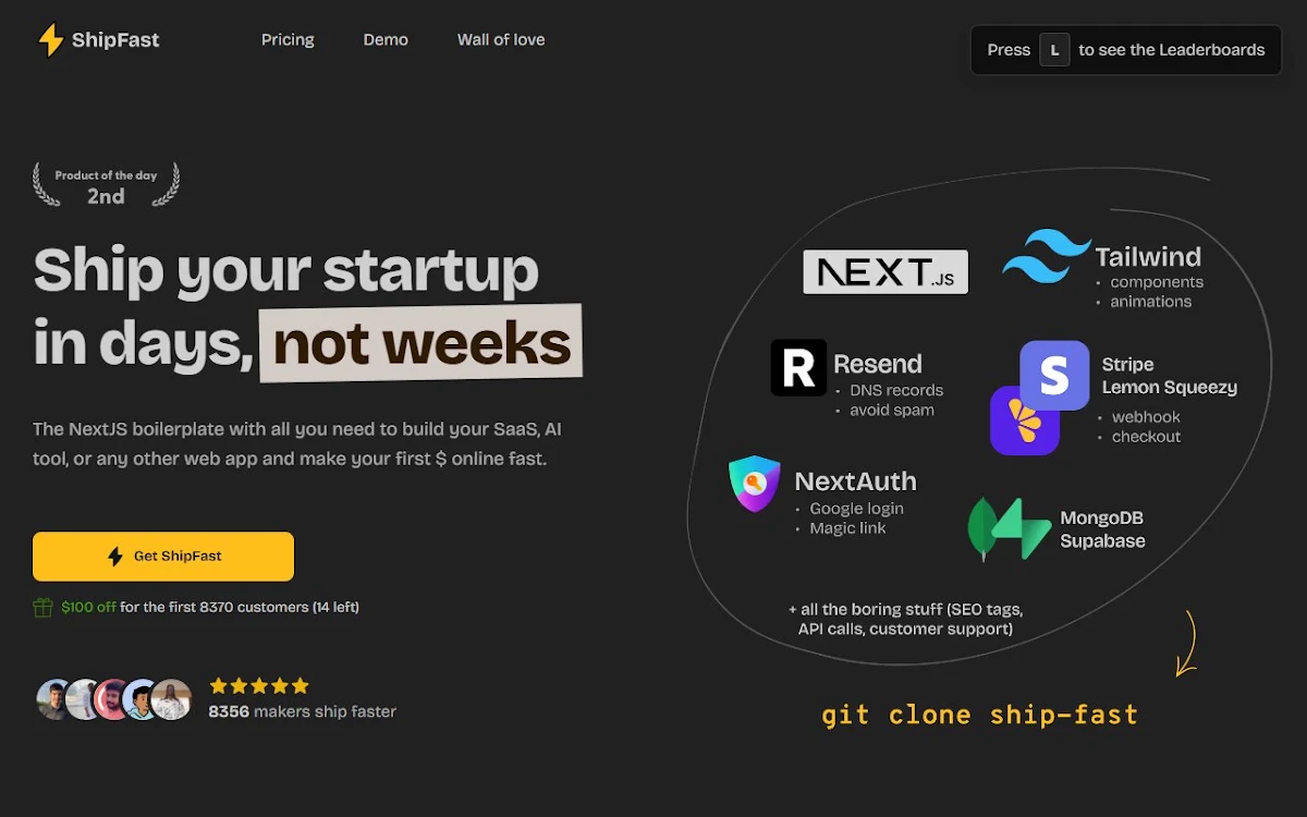 Captura de ShipFast