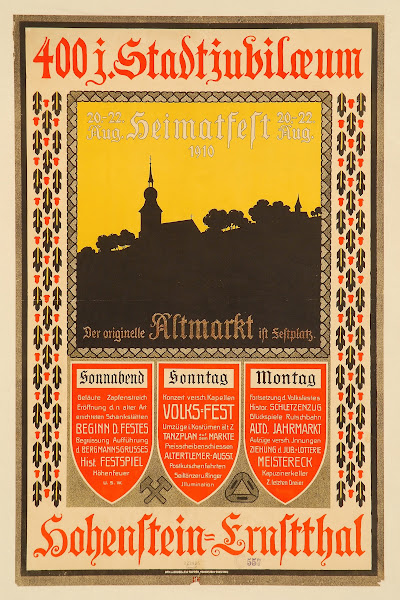 400 Jahre Stadtjubilæum 20 22 Aug 1910 Heimatfest Hohenstein Ernstthal 1910