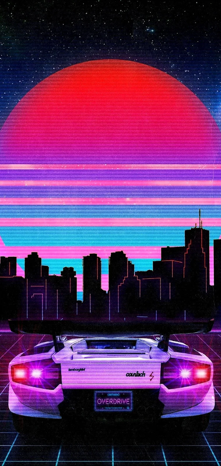 A Cool Aesthetics, Vaporwave, Toronto, Magenta, Purple Full HD iPhone Wallpaper for Free Download in High Quality [1221x2577]