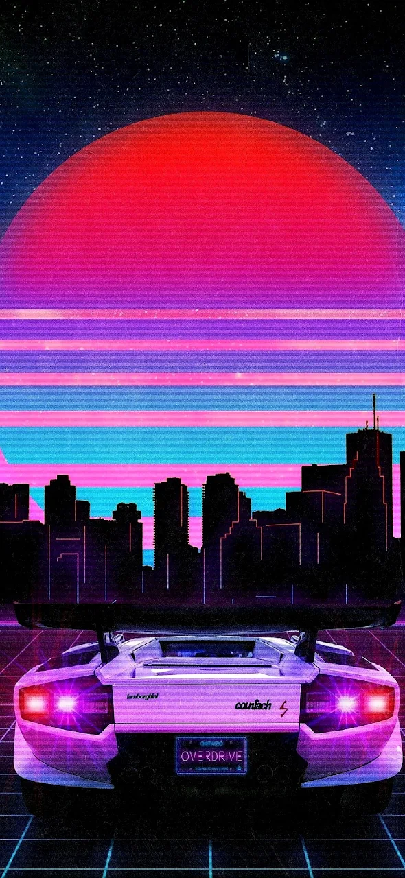 Aesthetics, Vaporwave, Toronto, Magenta, Purple Full HD iPhone Phone Wallpaper