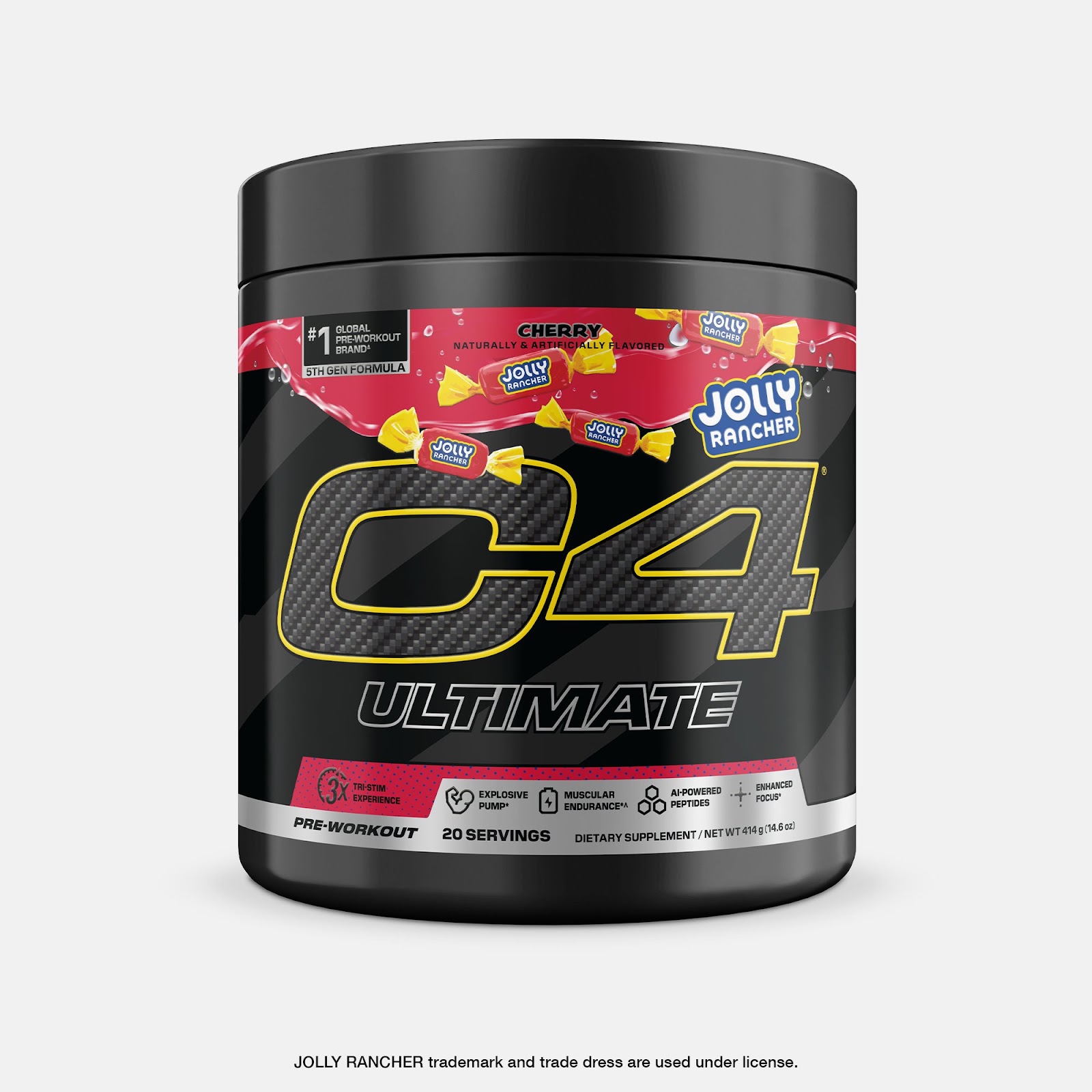 C4 Ultimate Pre-Workout — Cherry JOLLY RANCHER, 20 Servings