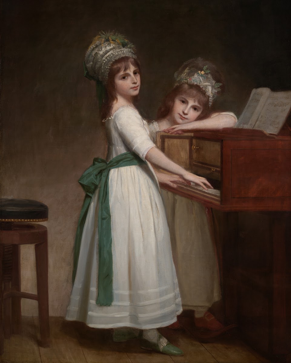 Portrait of Maria and Catherine the Daughters of Edward Thurlow 1st BaronThurlow