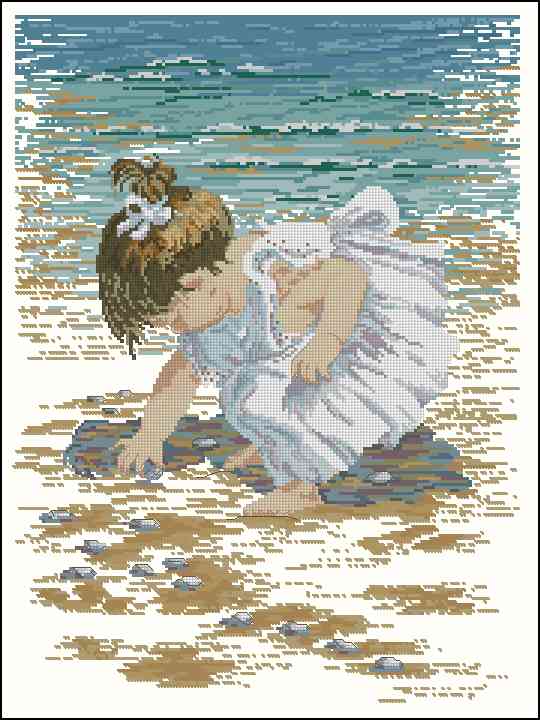 CMP 180021 Girl With Seashells