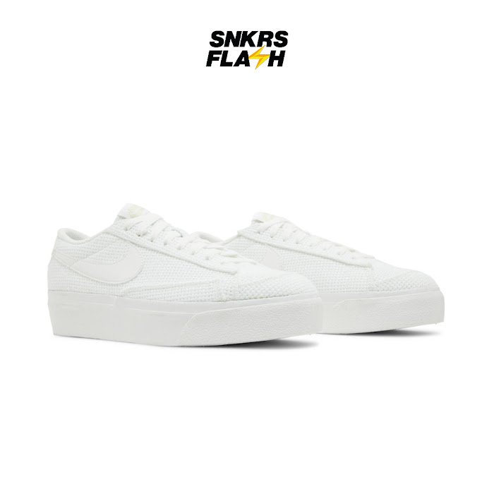 NIKE BLAZER LOW PLATFORM WOVEN SUMMIT WHITE - DN0744100