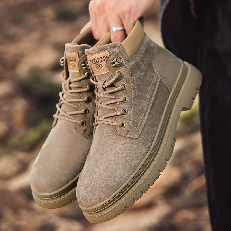 Robust Leather Boots, lined, various sizes