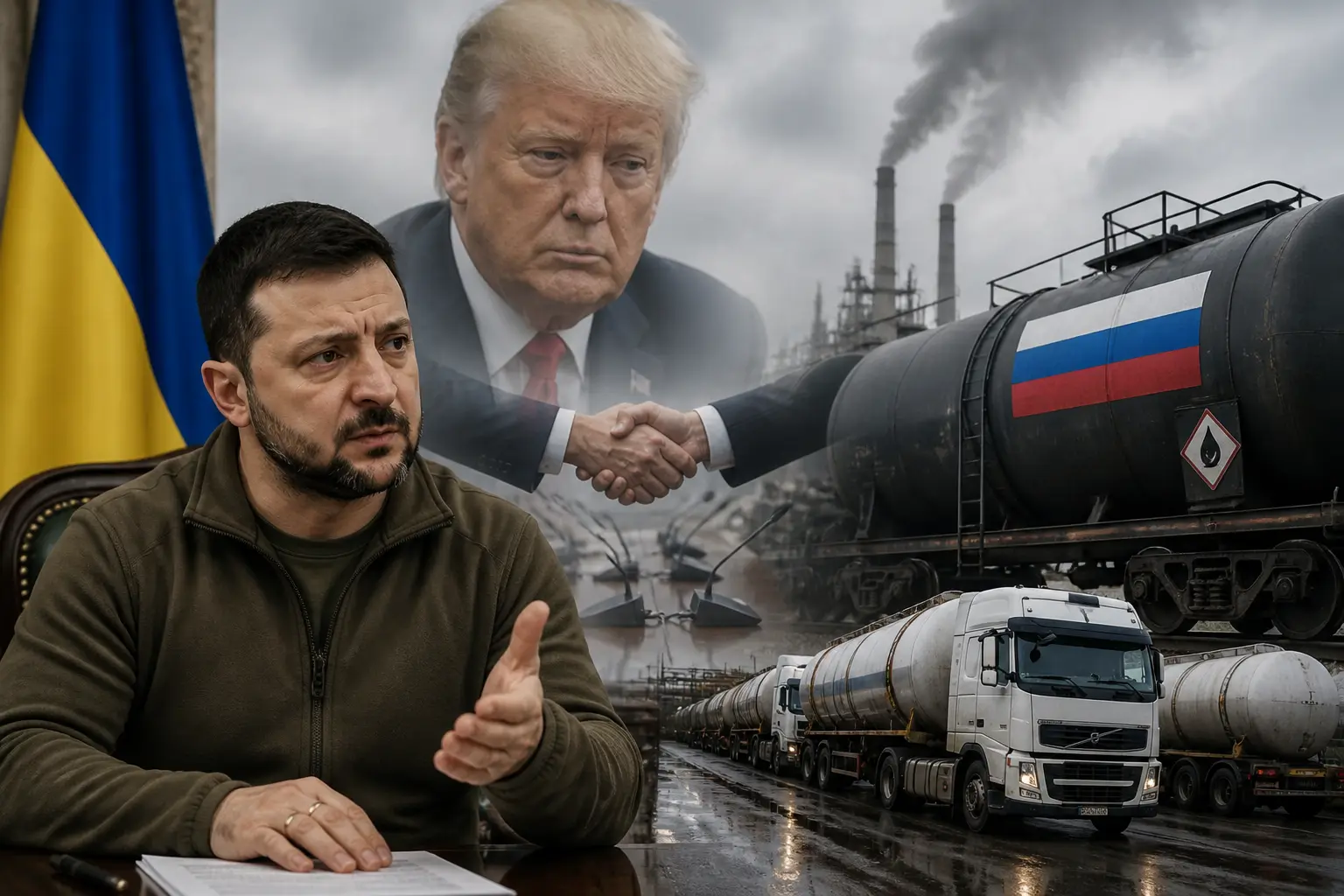 Editorial image for Ukraine accuses Trump of using peace talks as cover for Russian diesel deal
