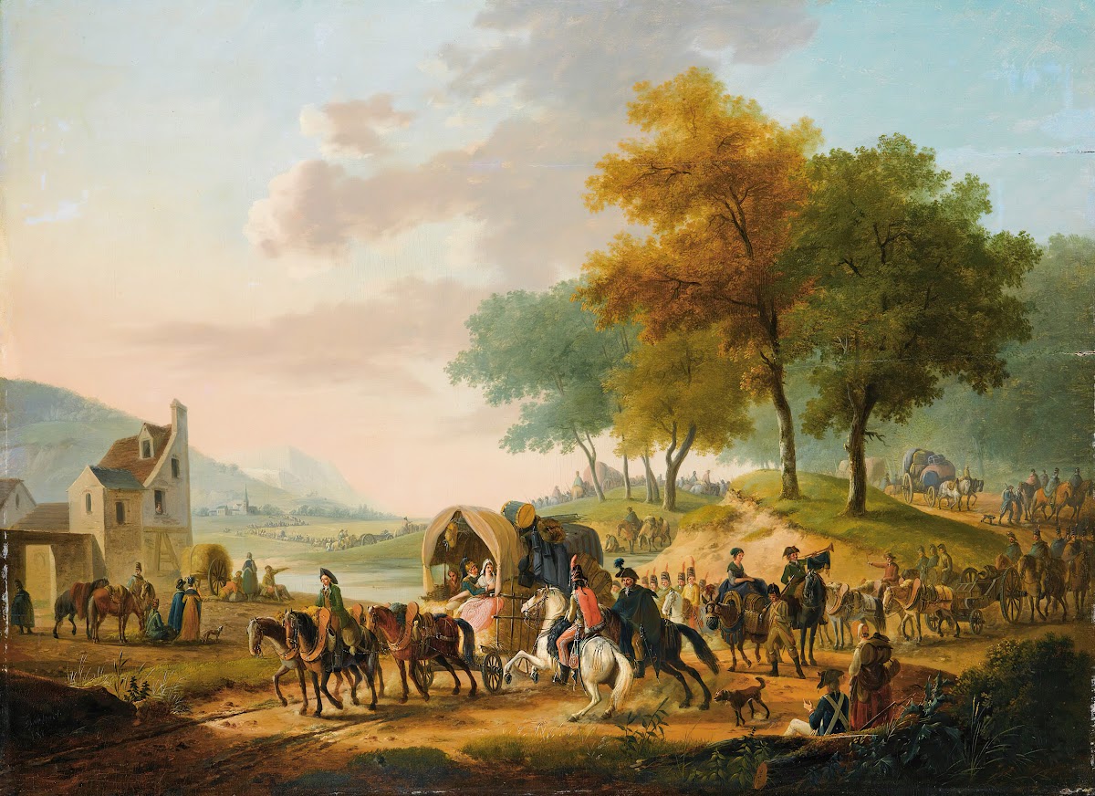 The Military Camp Leaving