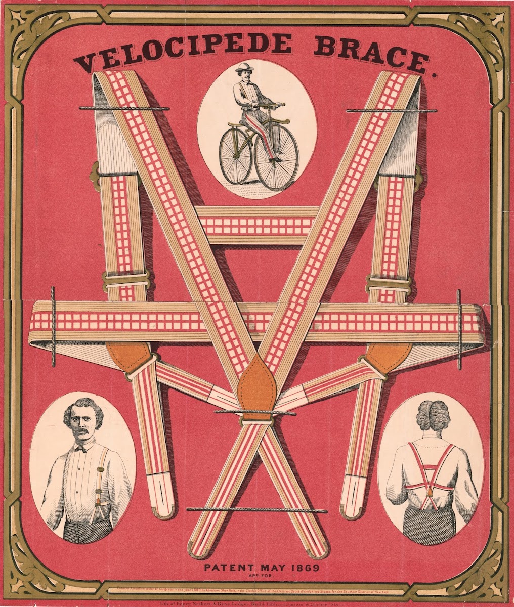 Velocipede brace 1869