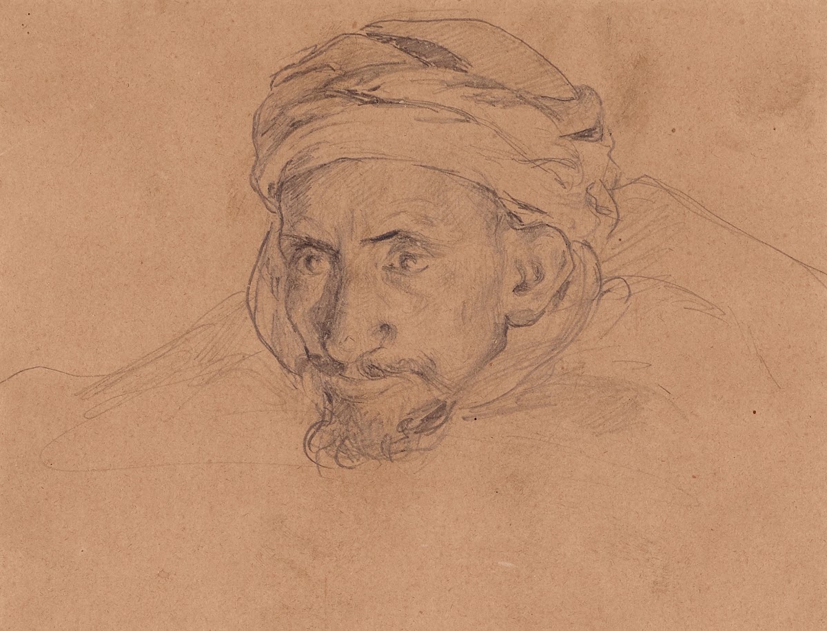 Tête darabe au turban