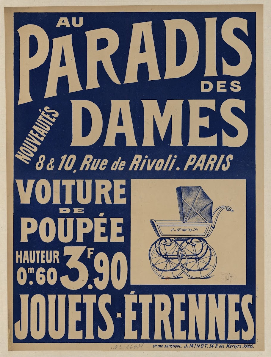 Au Paradis des Dames nouveautés 8  10 rue de Rivoli Paris 1901