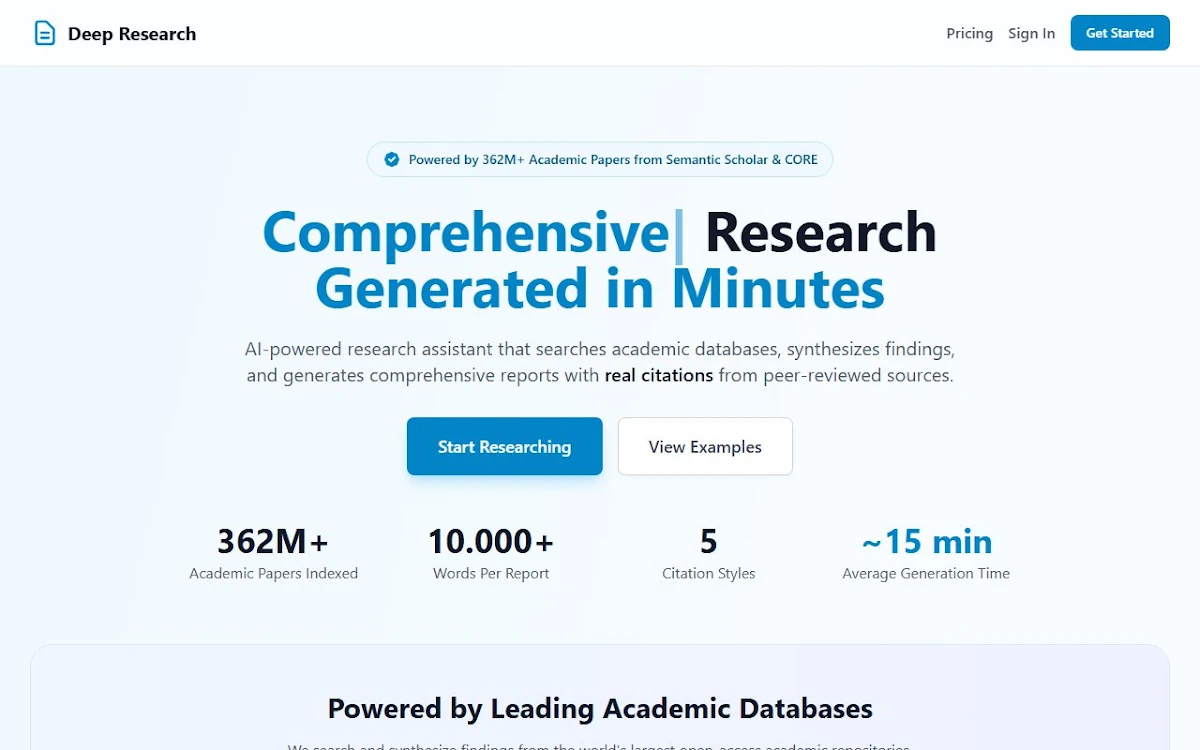Captura de Share Deep Research