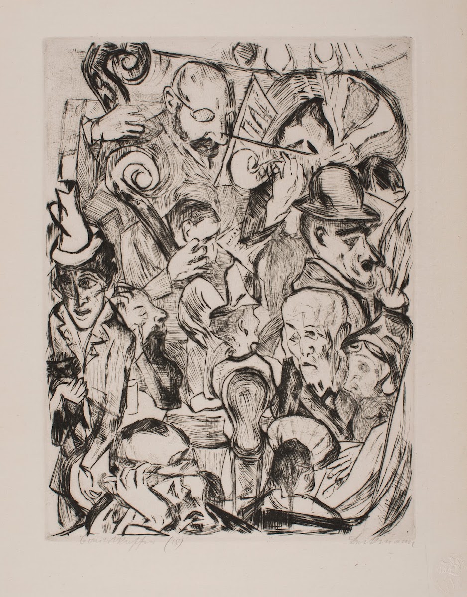 Café Music plate 9 from the portfolio Faces 1918