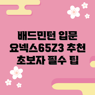 요넥스65z3 추천, 배드민턴 초보, 배드민턴 장비, 초보자 배드민턴, 배드민턴 라켓 선택