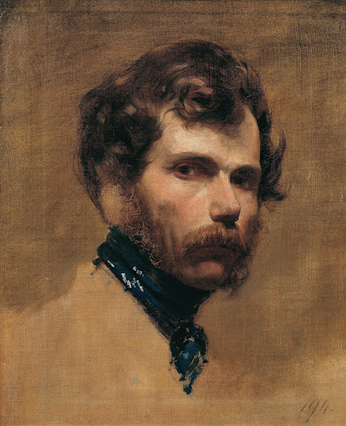 Selbstporträt mit blauer Halsbinde 1839