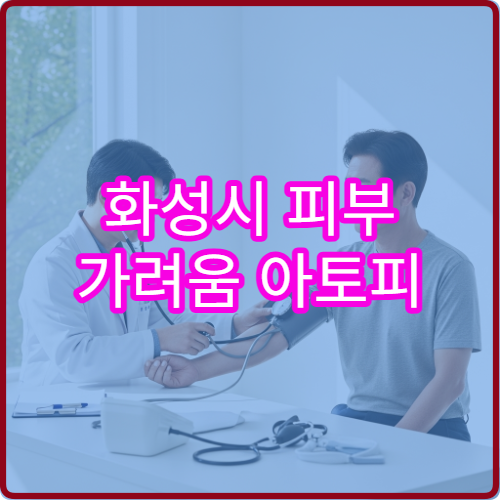 화성시 피부 가려움 아토피 피부과 면역치료 병원
