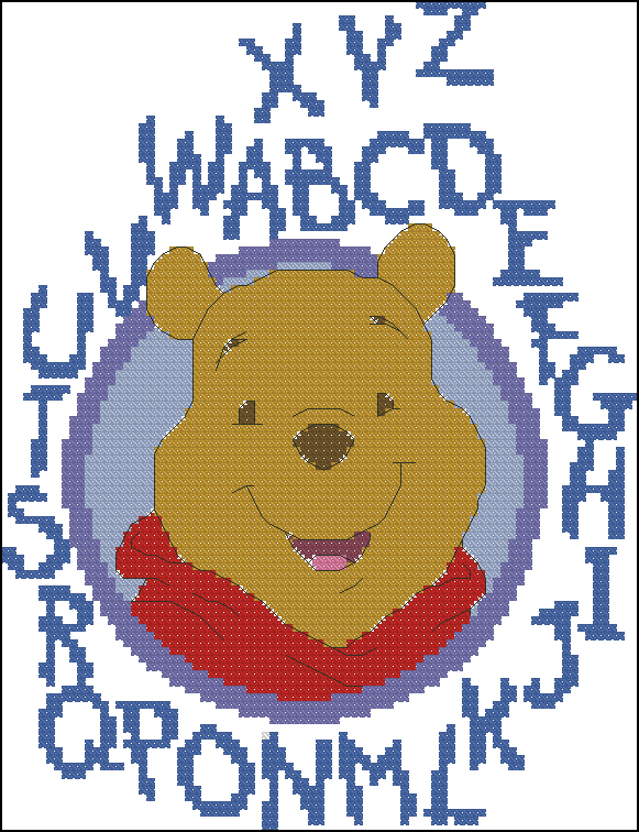 CMP X182 Vervaco Circled Pooh