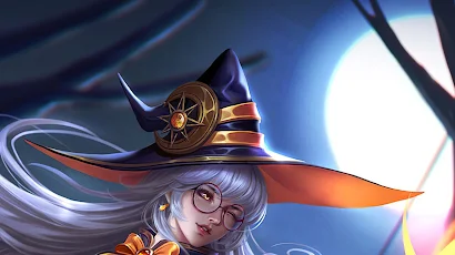 Halloween Witch Fantasy 4K iPhone Wallpaper Background