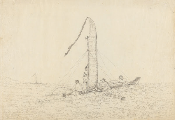 A Sailing Canoe of Otaheite 1792