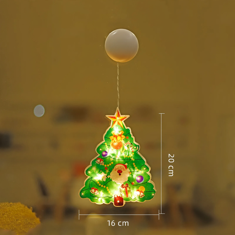 LED-Weihnachts-Sauglicht für Fensterdekoration