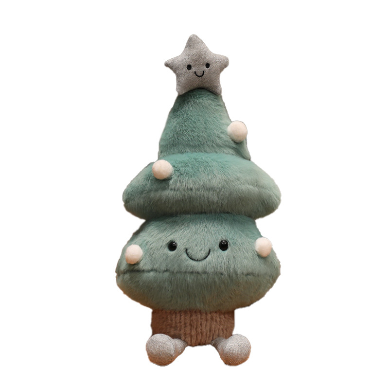 Christmas plush toys, Christmas tree and snowflake
