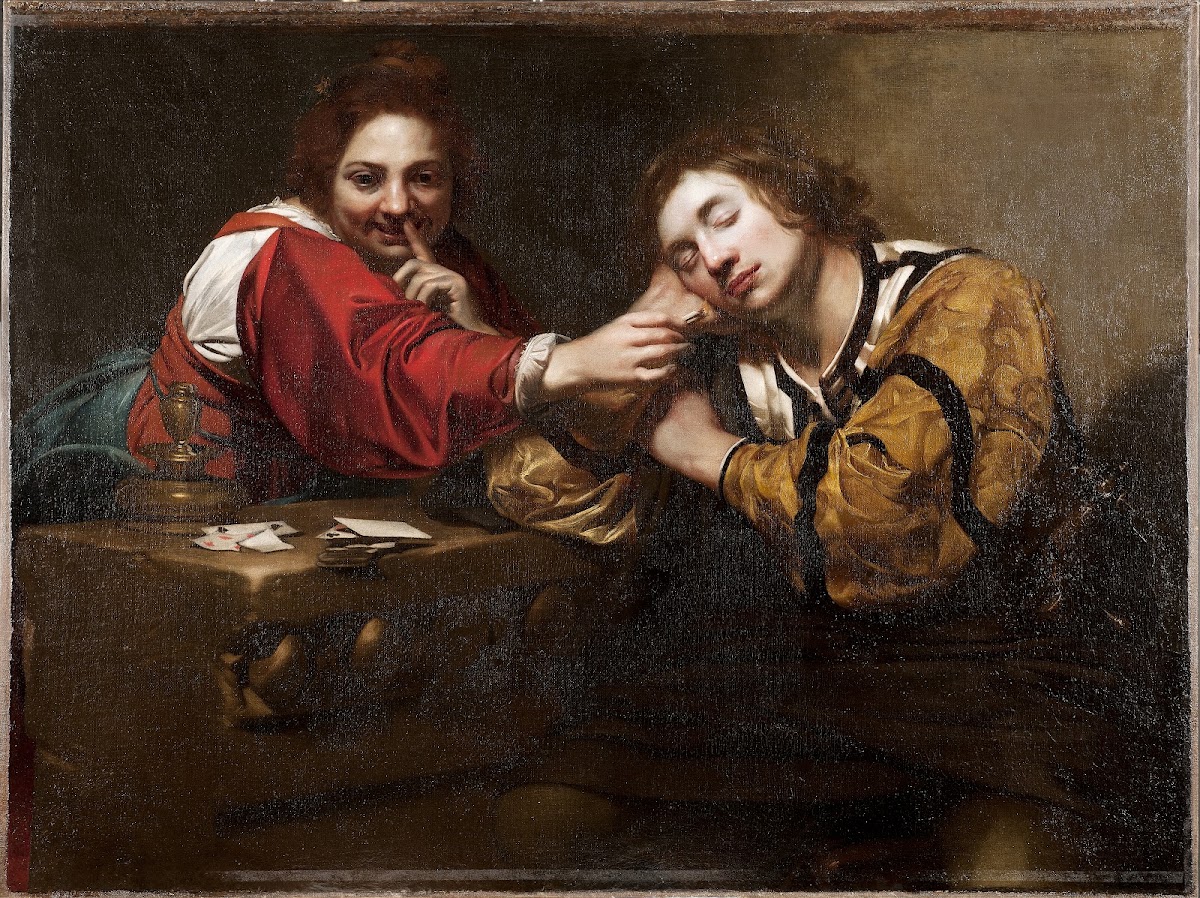 Sleeper Awakened by a Young Woman with Fire 1620s