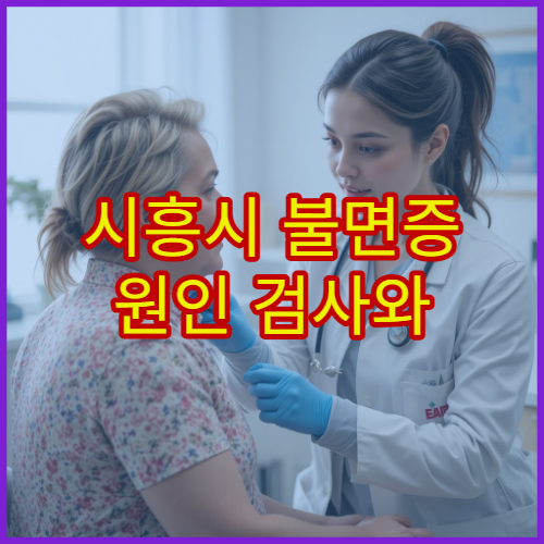 시흥시 불면증 원인 검사와 스트레스 완화 치료 가능한 의료기관 안내