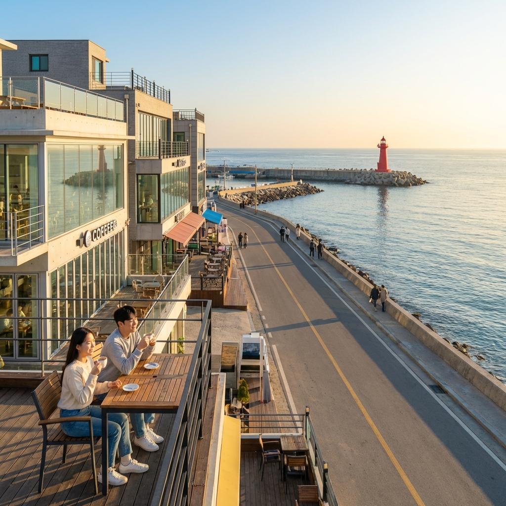 커피 향 가득한 안목해변: 카페 거리와 숨겨진 포토존