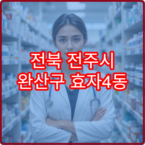 전북 전주시 완산구 효자4동 일요일 휴일 영업 당번 약국 찾기