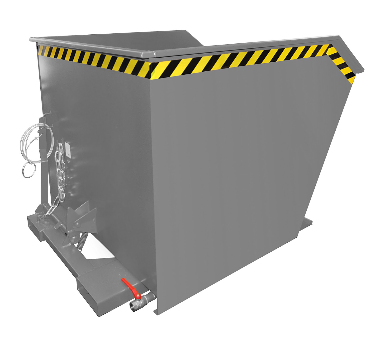 Spaander-kiepcontainer SGU 100, gelakt, Muisgrijs