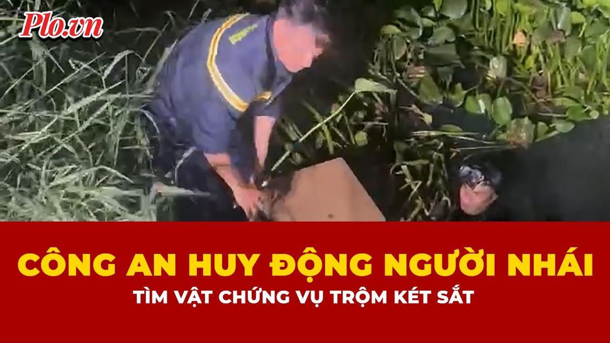 Công an huy động người nhái lặn xuống kênh tìm vật chứng vụ trộm két sắt - Báo Pháp Luật TP.HCM