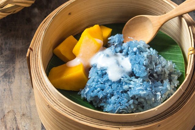 Xôi Xoài Hoa Đậu Biếc
