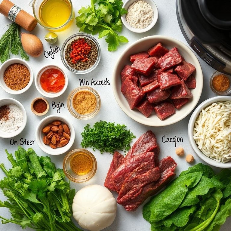 Ingredients for Savory Slow Cooker Mongolian Beef for Effortless Family Meals: Quick, Flavorful Dinner