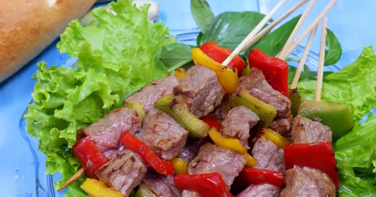Bò Xiên Que Nướng Chảo