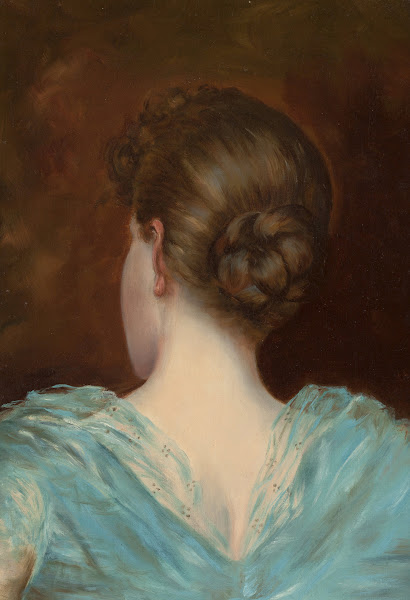Woman in a Blue Dress circa 1910