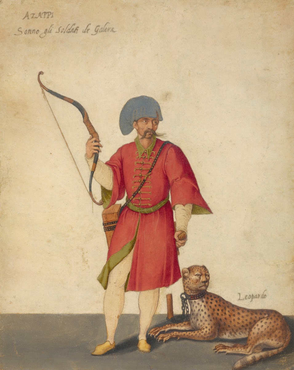 An Azappo Archer with a Cheetah after 1590