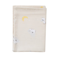 Пелюшка Twins муслін одношаровий 110х75 кольори в асортименті Ведмедики з кульками