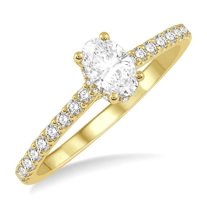 Oval Shape Diamond Engagement Ring