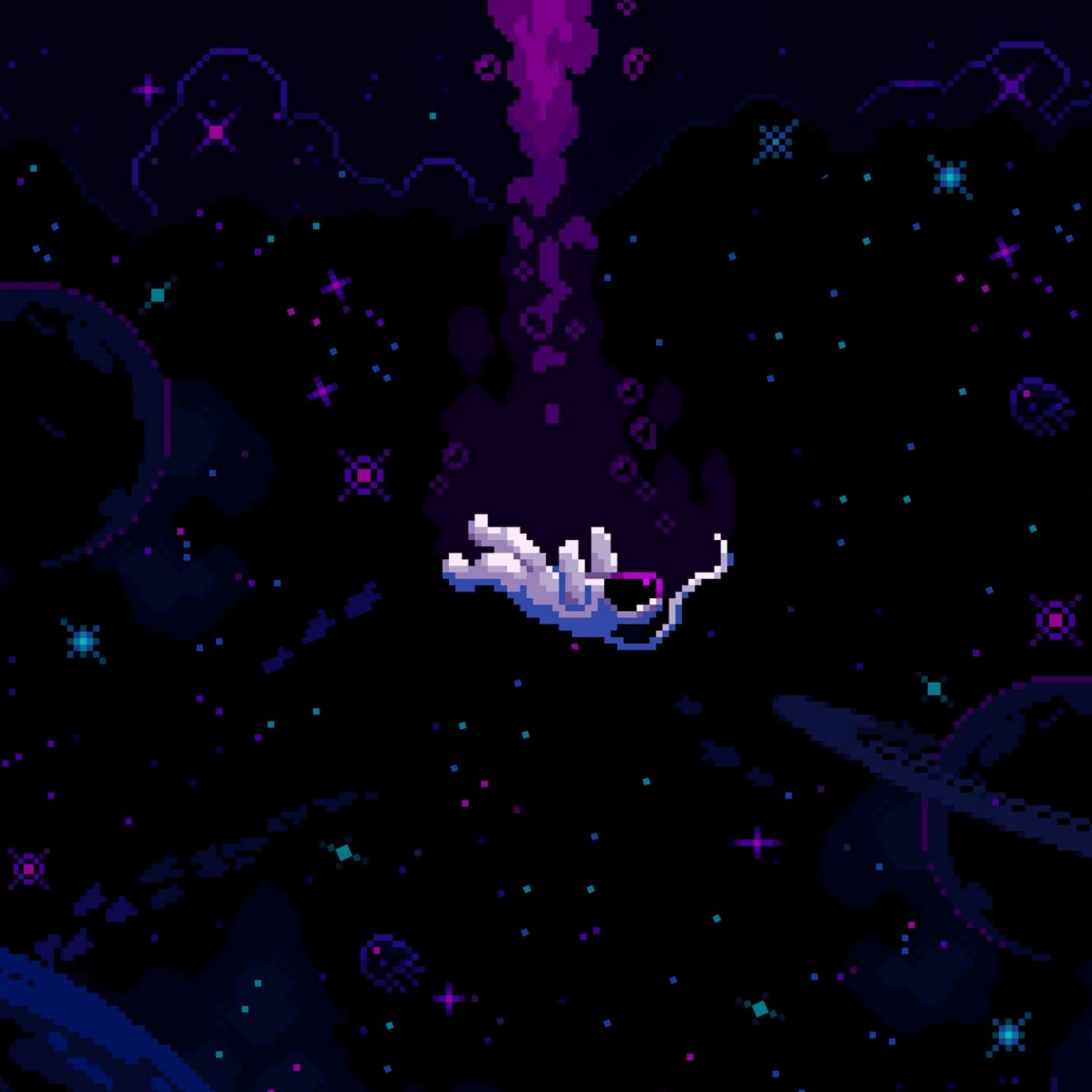 Download Astronaut Floating in Cosmic Ocean 2K iPhone
