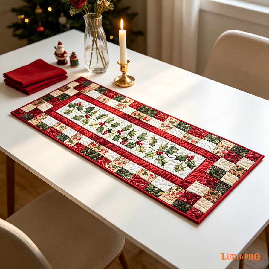 Quilted Tablecloth Rectangular [Fleece Fabric] Color Edge