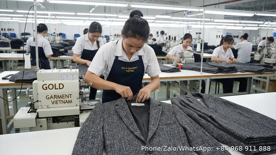 Tweed Fabric Blazers - Gold Garment Vietnam